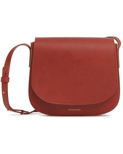 Mansur Gavriel Classic Leather Crossbody Bag - Red