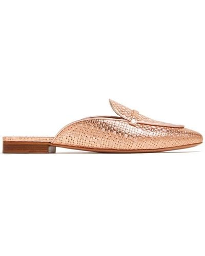 Malone Souliers Berto Leather Mules - Pink