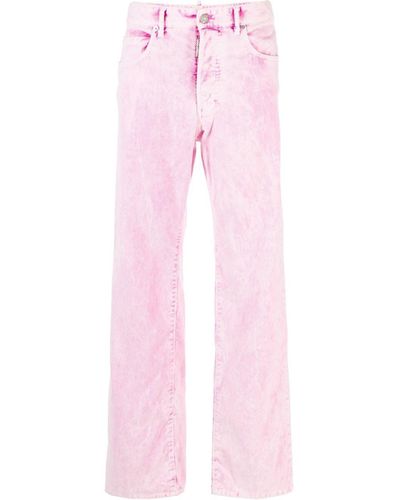 DSquared² Jeans Met Acid-wassing - Roze