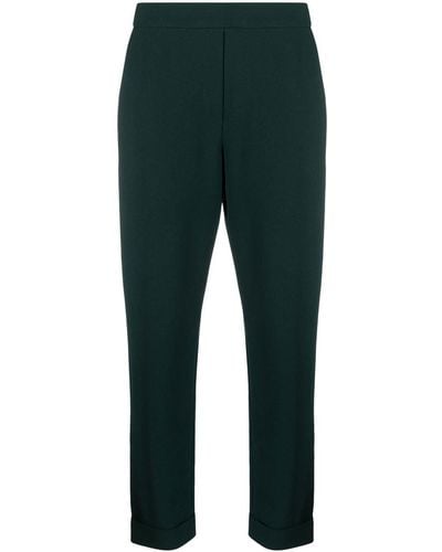 P.A.R.O.S.H. Elasticated Cropped Trousers - Green