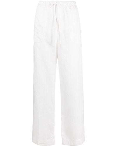 Totême Drawstring Straight-leg Trousers - White
