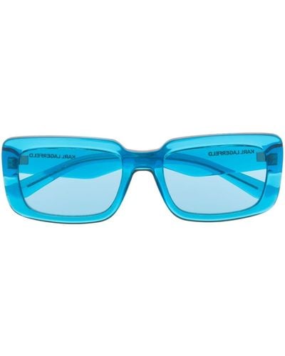 Karl Lagerfeld Tinted Square-frame Sunglasses - Blue