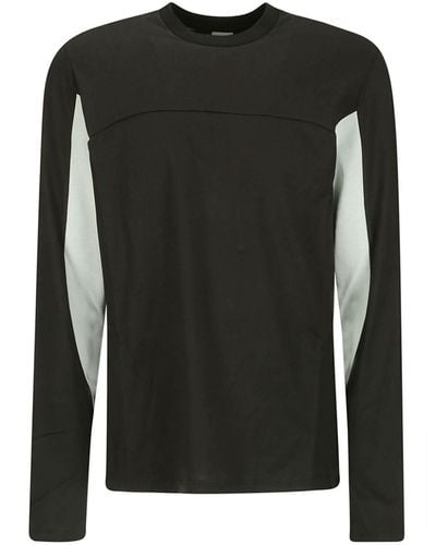GR10K Colour-block Cotton T-shirt - Black