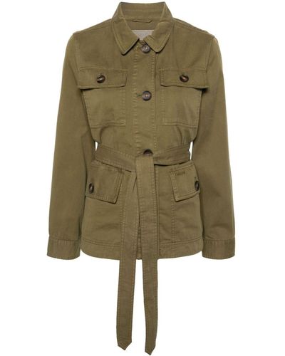 Barbour Tilly Belted Military Jacket - Green