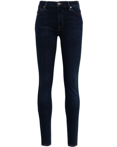 7 For All Mankind Illusion Luxe ミッドライズ スキニージーンズ - ブルー