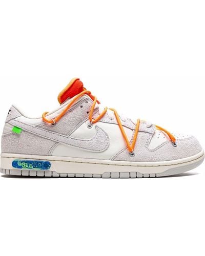 NIKE X OFF-WHITE X Off-White Dunk Low Lot 31 Sneakers - Weiß