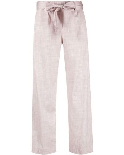 Circolo 1901 High-waisted Straight-leg Trousers - Pink