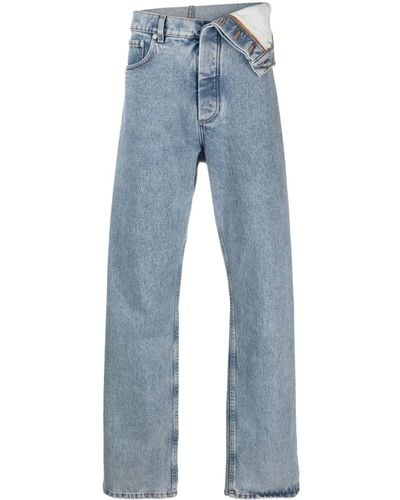 Y. Project Mid-rise Straight-leg Jeans - Blue