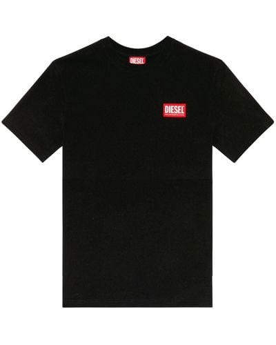 DIESEL T-danny Cotton T-shirt - Black