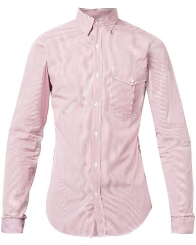 Gucci Schmales Hemd mit Signature-Webstreifen - Pink