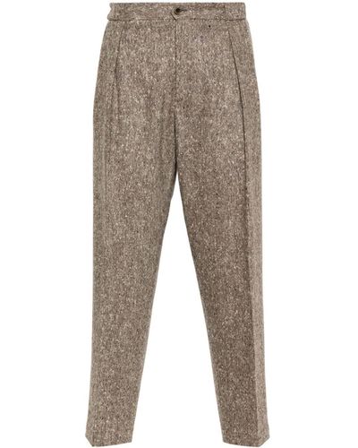 Briglia 1949 Mélange Wool Trousers - Grey