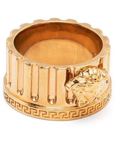 Versace Ring Met Medusa - Metallic