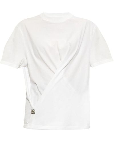 Givenchy Cross-over Cotton T-shirt - White