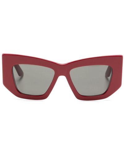 Alexander McQueen Oversize-frame Sunglasses - Red