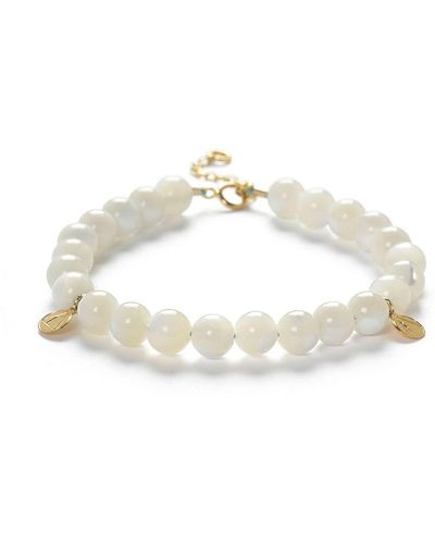 The Alkemistry Pearl Beaded Bracelet - White