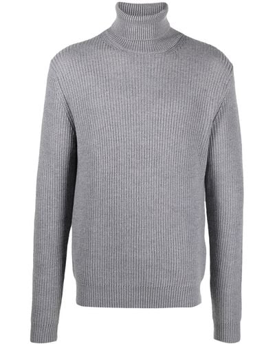 Woolrich Virgin Wool Roll-neck Sweater - Grey