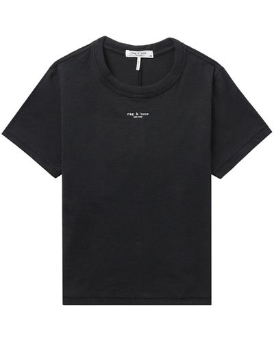 Rag & Bone Logo-print Cotton T-shirt - Black