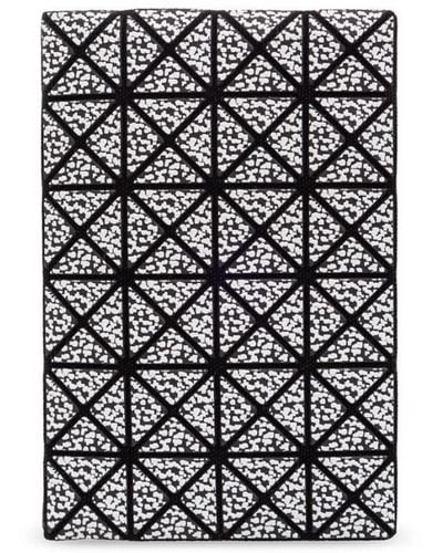 Bao Bao Issey Miyake Geometric-pattern Cotton Card Case - Black