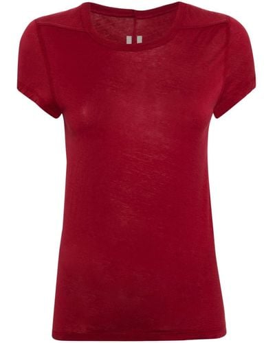 Rick Owens Level T-Shirt mit rundem Ausschnitt - Rot