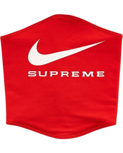 Supreme Braga de cuello de x Nike - Rojo