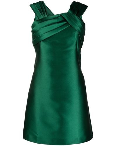 Alberta Ferretti Geplooide Mini-jurk - Groen