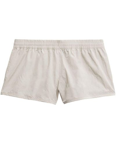 Balenciaga Lauf-Shorts mit elastischem Bund - Natur