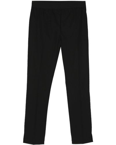 Twin Set Elasticated-waist Slim-cut Pants - Black