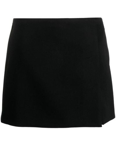 Gucci Horsebit Wool Miniskirt - Black