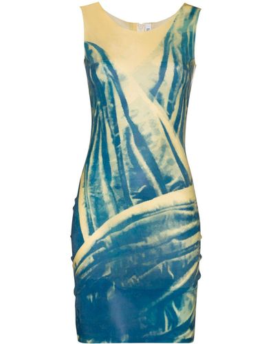 Maisie Wilen After Hours Graphic Print Dress - Blue