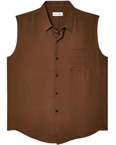Ernest W. Baker Buttoned-up Sleeveless Shirt - Brown