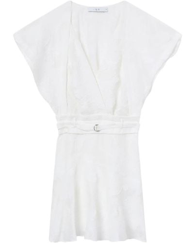 IRO V-neck Mini Dress - White