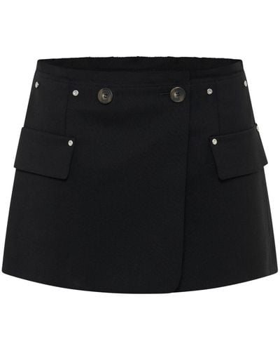 Dion Lee Rivet Mini Skirt - Black