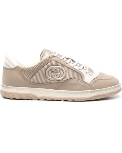 Gucci Leather Mac80 Sneakers - Natural