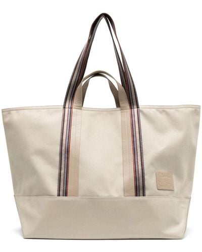 Paul Smith Logo-patch Tote Bag - Natural