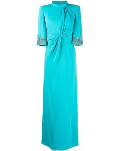 Jenny Packham Lily Abendkleid - Blau