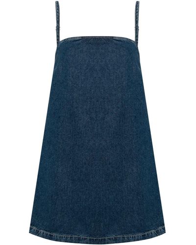 Reformation Stella Denim Mini-jurk - Blauw
