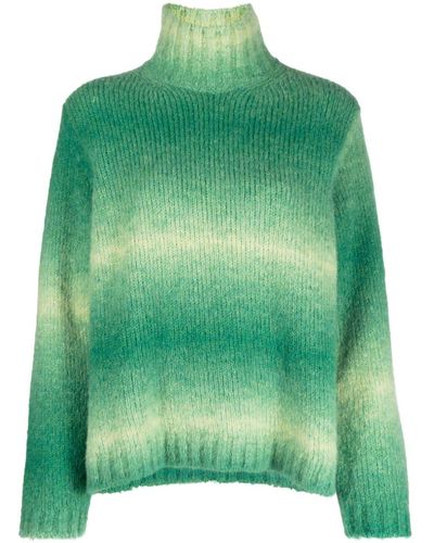 Woolrich Gradient Wool Blend Turtleneck Sweater - Green