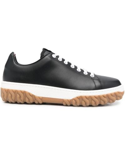 Thom Browne Court Lace-up Sneakers - Black