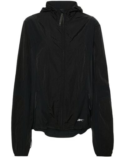 Reebok Sportjacke mit Kapuze - Schwarz