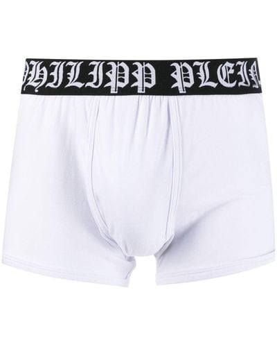 Philipp Plein Tm Logo Waistband Boxers - White