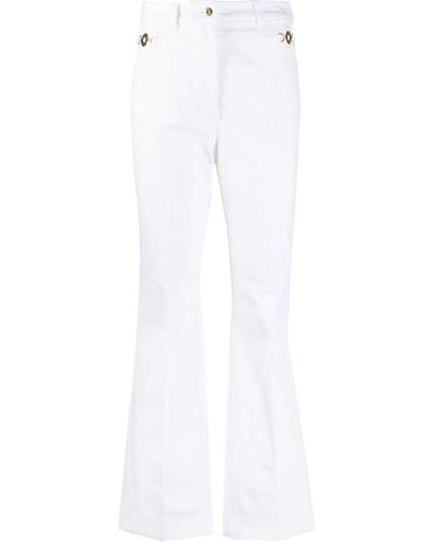 Patou Bootcut-Jeans mit hohem Bund - Weiß