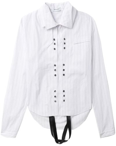 Kiko Kostadinov Tonino Layered Cotton Shirt - Men's - Cotton - White