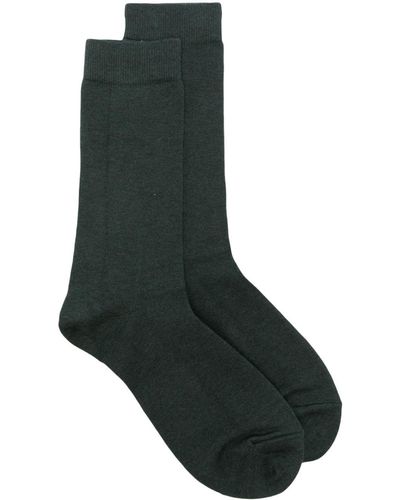 Sunspel Branded-footbed Socks - Black