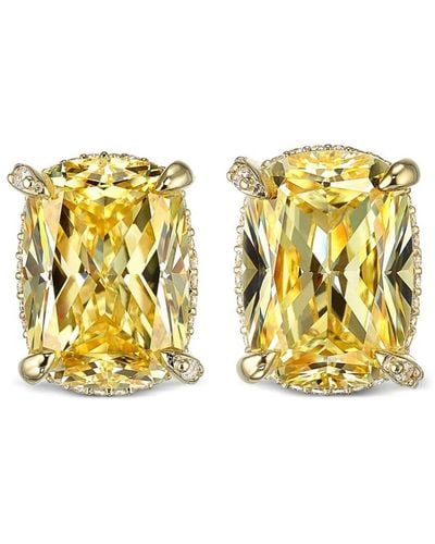 Anabela Chan 18kt Yellow Gold Vermeil Wing Diamond Earrings - Metallic