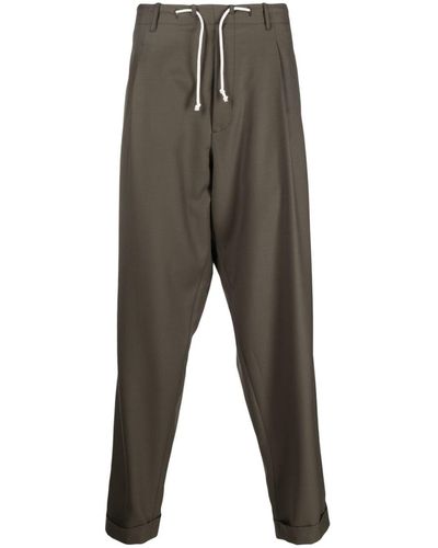 Magliano Drawstring-fastening Cotton Pants - Gray