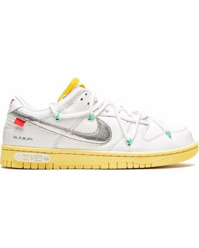 NIKE X OFF-WHITE X Off-White Dunk Low Lot 01 Sneakers - Weiß