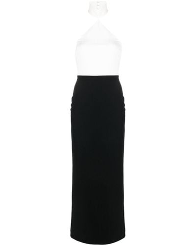 Solace London Blanca Halterneck Maxi Dress - Black