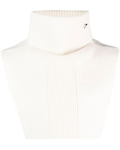 Stone Island Shadow Project Embroidered-logo High-neck Sweatshirt - White