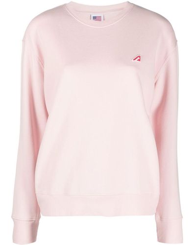 Autry Logo-patch Sweatshirt - Pink