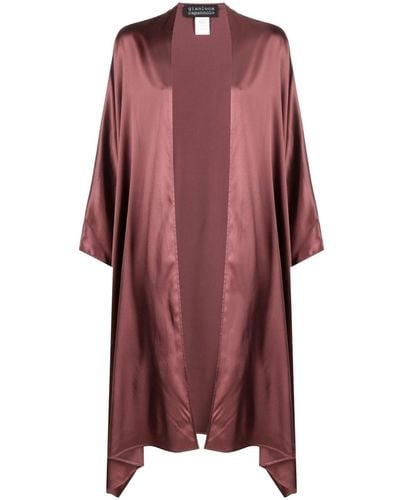 Gianluca Capannolo Draped Open-front Cape - Red